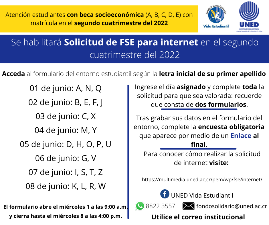 FSE para internet segundo cuatrimestre 2022