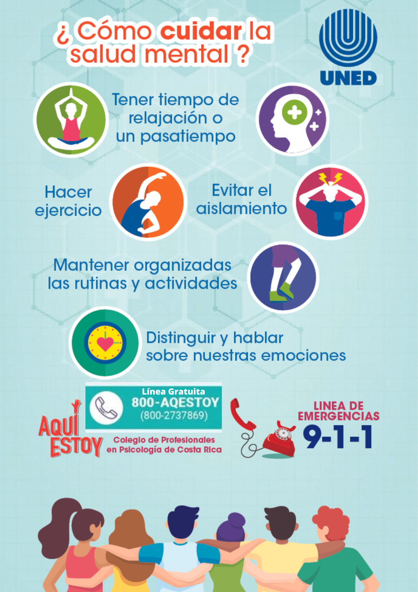 Flyer UNED 02 Línea Gratuita