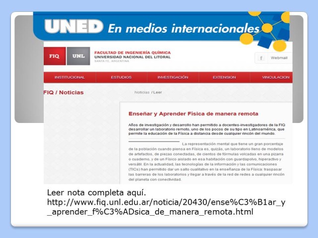 uned en medios