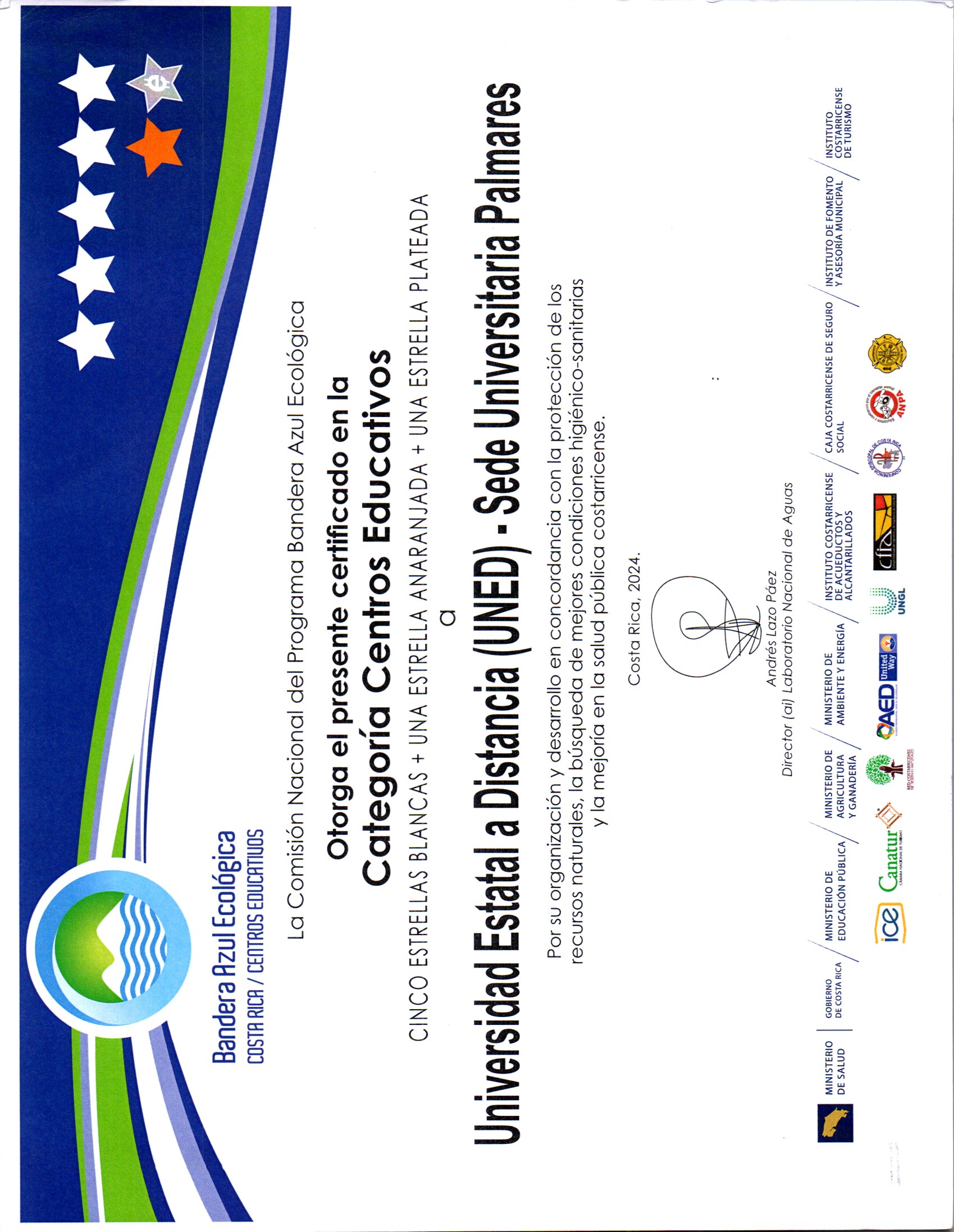 037 Galardón Bandera Azul Ecológica