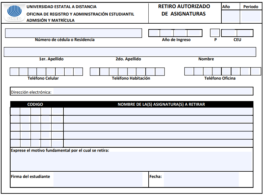 Retiro autorizado imagen