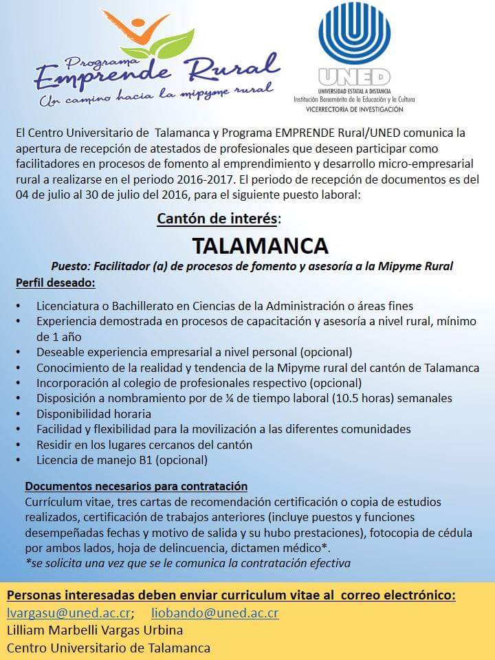 emprende talamanca