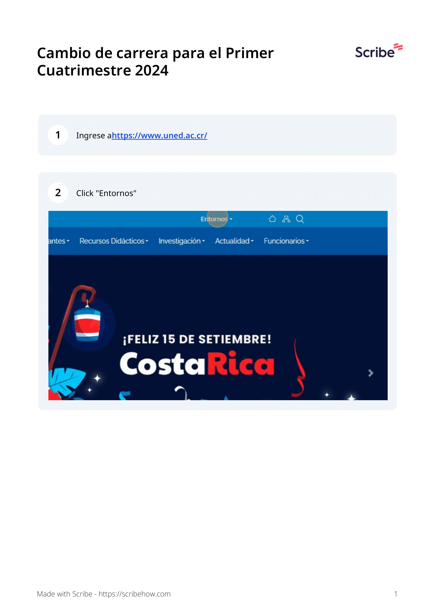 Cambio de carrera para el Primer Cuatrimestre 2024 1