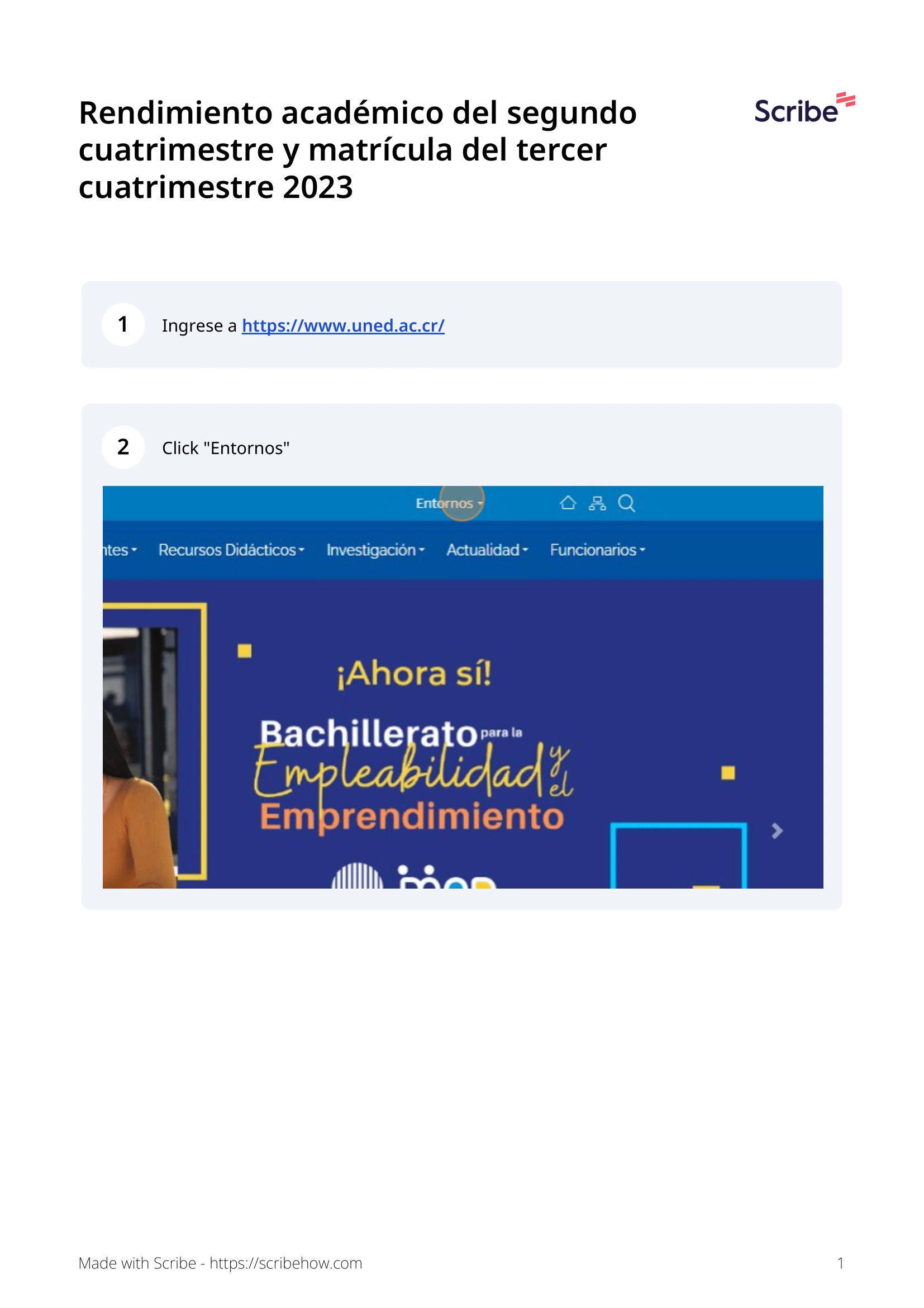 Rendimiento académico del segundo cuatrimestre y matrícula del tercer cuatrimestre 2023 1