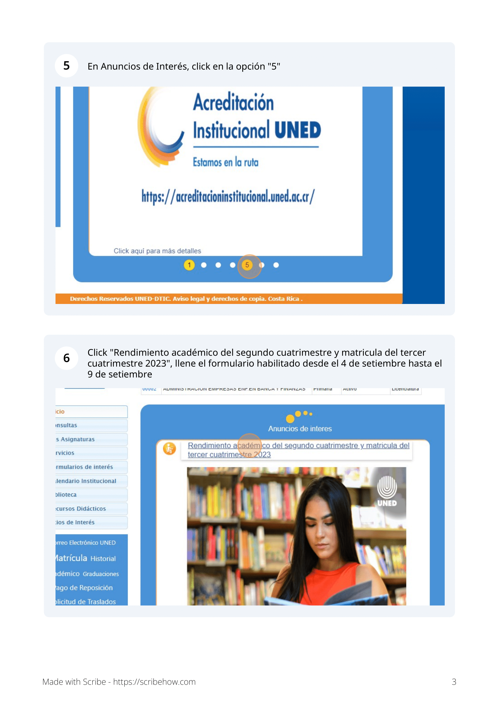 Rendimiento académico del segundo cuatrimestre y matrícula del tercer cuatrimestre 2023 3